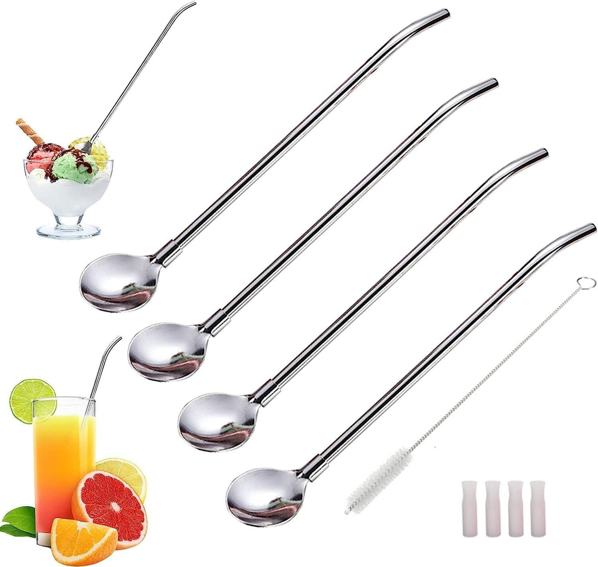 Winsor 2 in 1 Mixing Cocktail With Straw