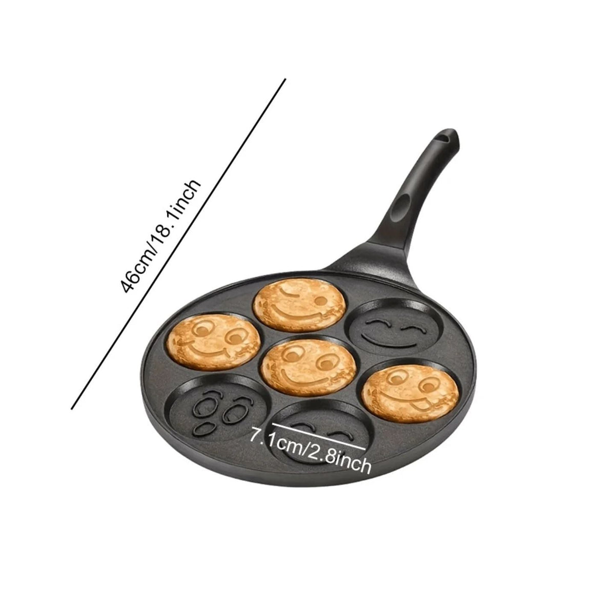 Nonstick Smiley Pancake Frying Pan (27cm)