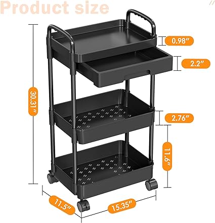 Multifunctional Trolly Storage Rack