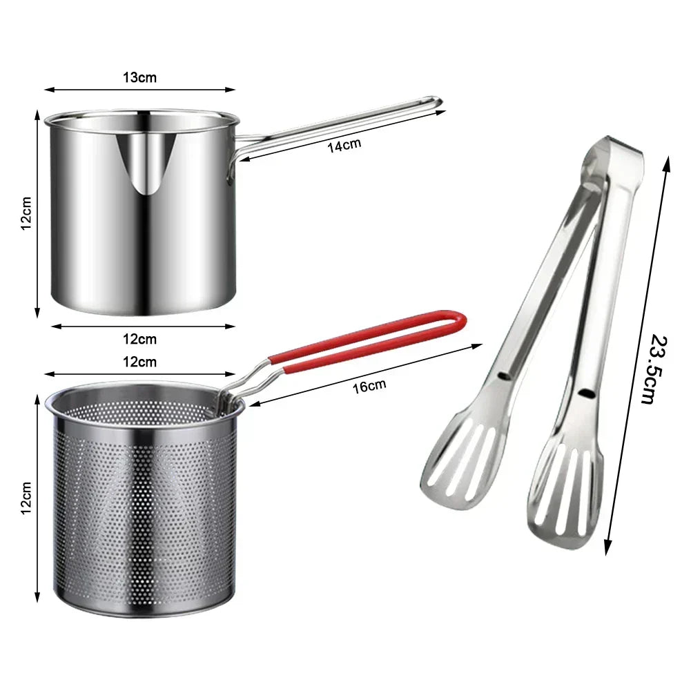 Stainless Steel Fry Pot