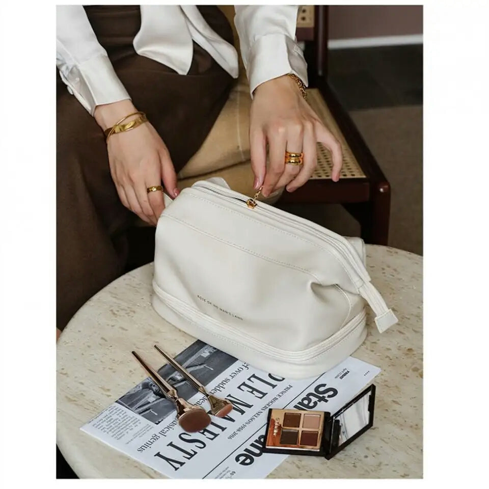 Women Cosmetic PU Leather Bag
