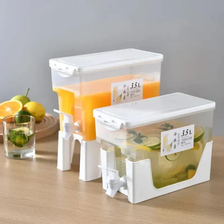 3.5L Juice & Drink Dispenser with Stand – Transparent Beverage Dispenser
