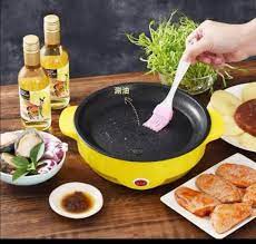 22CM Electric Non-Stick Baking Pan – Multi-Purpose Fry Pan for Breakfast & Snacks