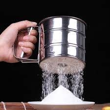 Stainless Steel Flour Sifter & Filter Cup – Fine Mesh Kitchen Strainer