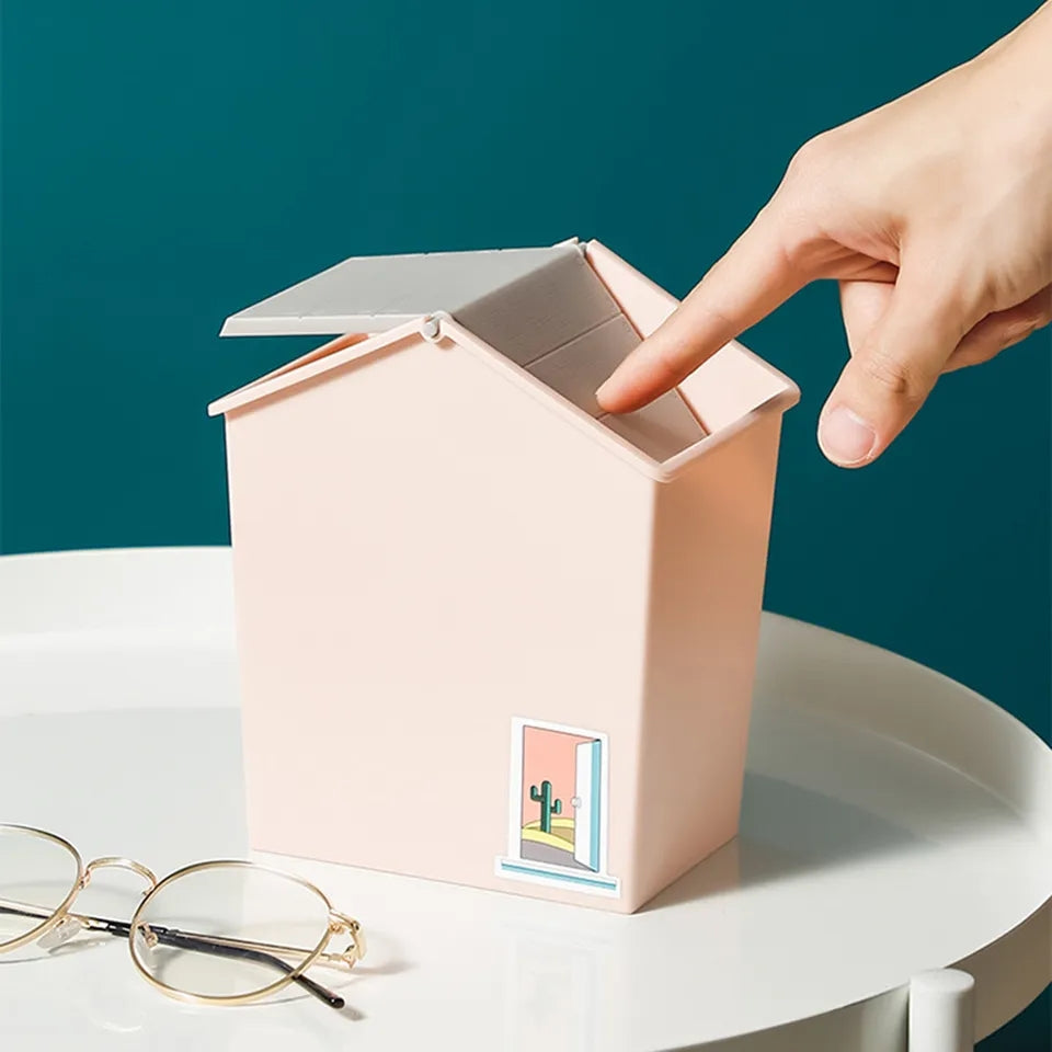 Mini Home Shaped Dustbin