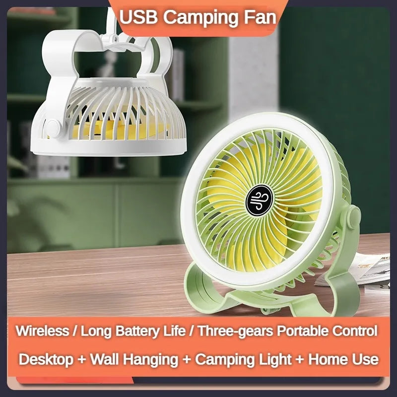 Rechargeable Fan With Light