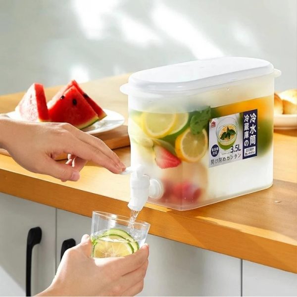 3500ML Water & Beverage Dispenser – Large Capacity Drink Jug with Tap