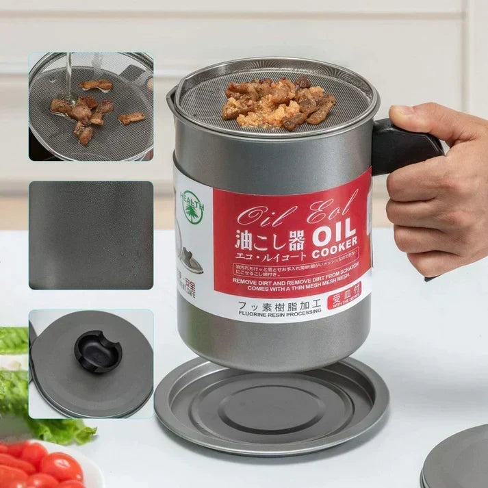 Stainless Steel Oil Strainer Pot