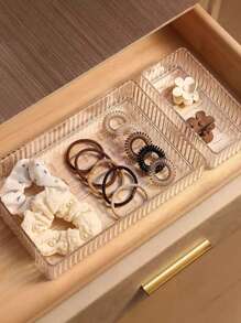 Stackable Makeup Cosmetic Storage Box With Drawers