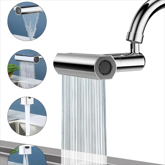 360° Rotating Sink Faucet Extender – No-Splash Kitchen Tap Nozzle
