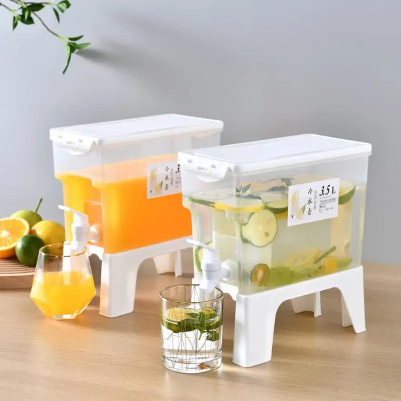 3.5L Juice & Drink Dispenser with Stand – Transparent Beverage Dispenser