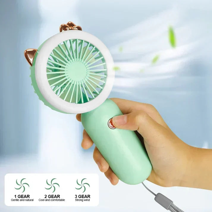 Portable Handheld Mini Light Fan