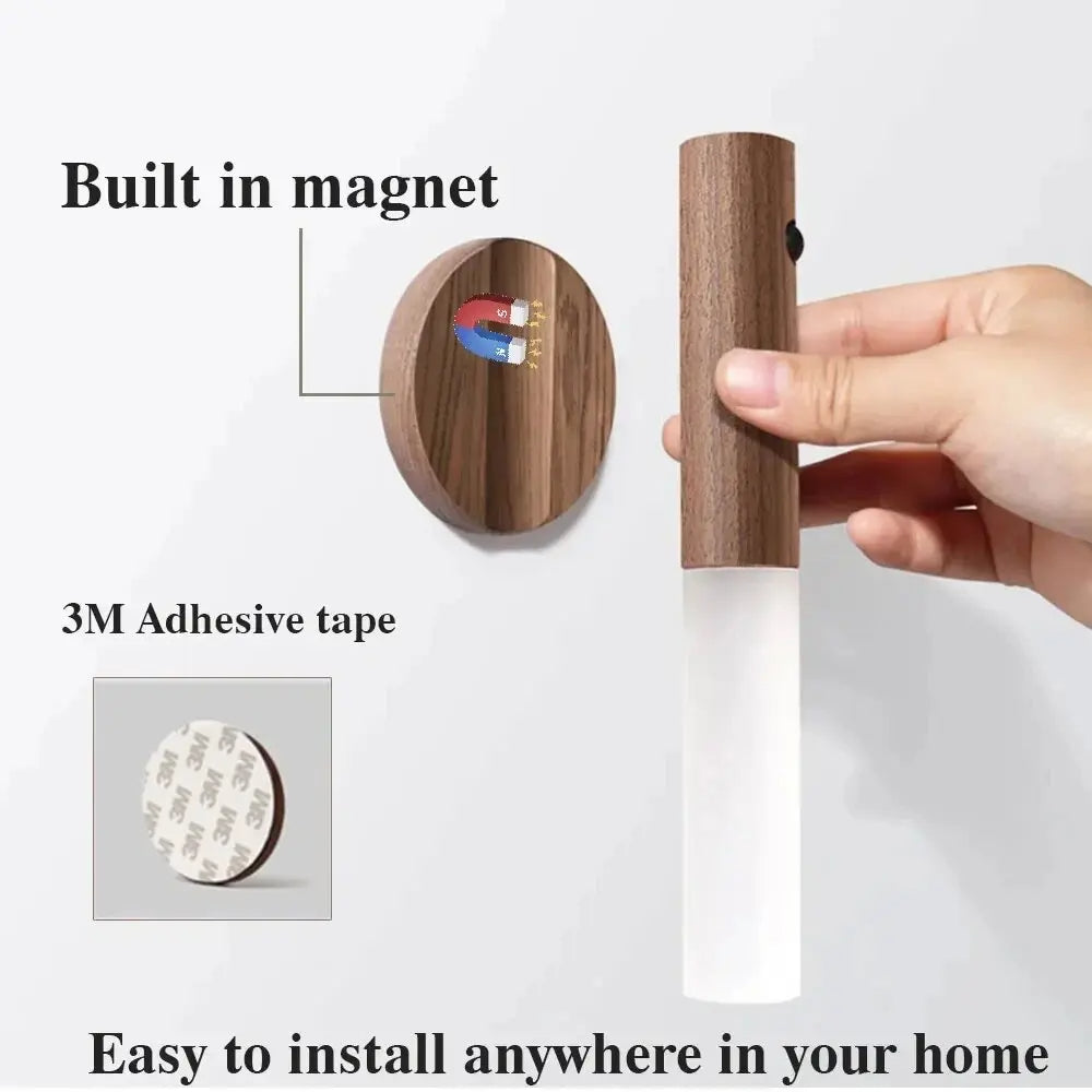 Rechargeable Wood LED Light