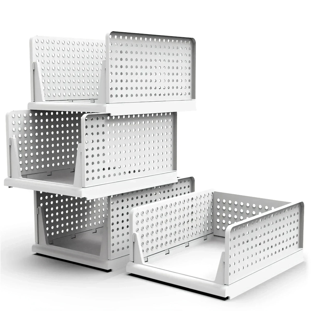 Foldable Storage Bin Stackable Drawer