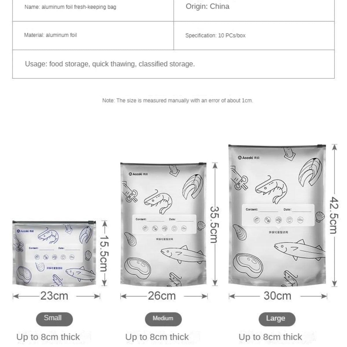Aluminium Foil Sealed Preservation Bags