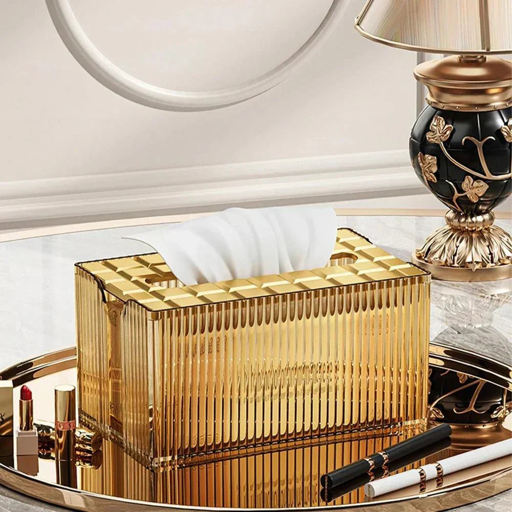 Luxury Plastic Tissue Holder – Elegant Napkin Dispenser for Dining & Kitchen
