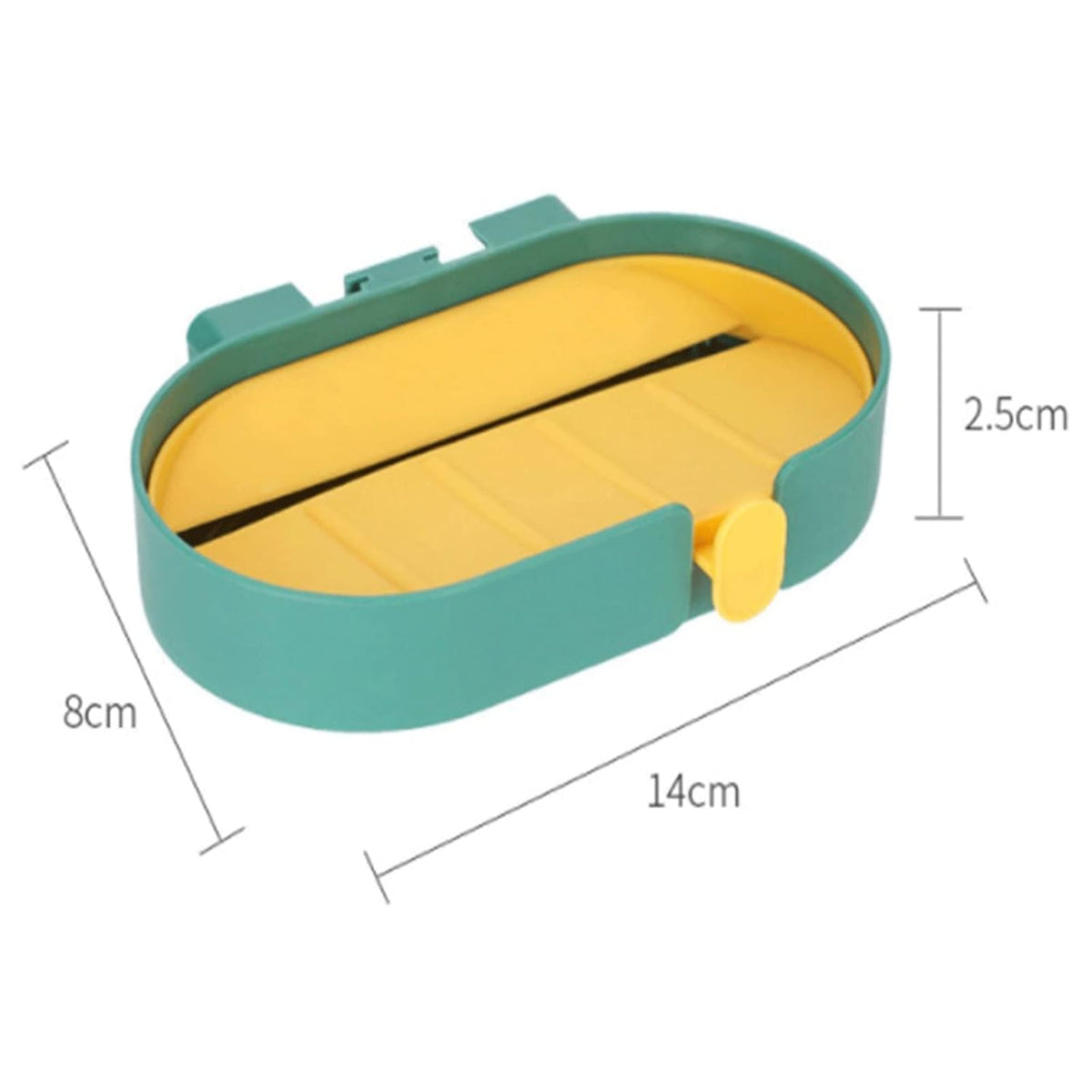 Wall-Mounted Double Drain Soap Tray
