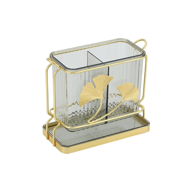Double Barrel Simple Tableware Storage Organizer
