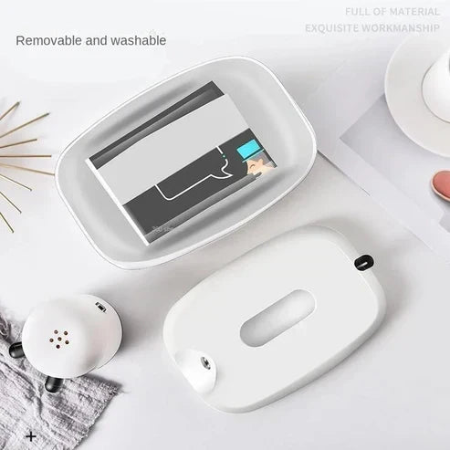 Cow Tissue Box With Toothpick Holder