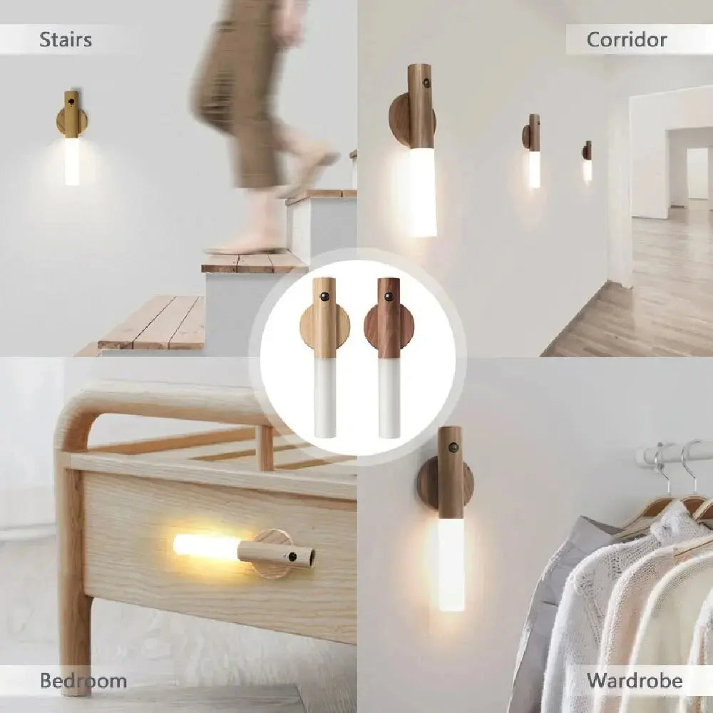 Rechargeable Wood LED Light