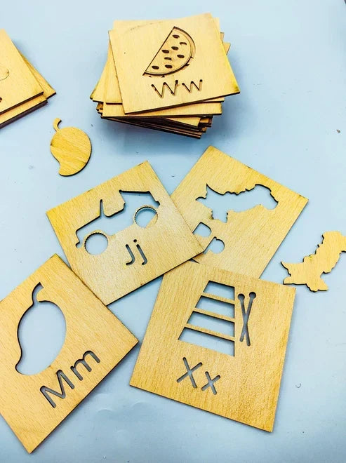 A to Z Learning Stencils Box