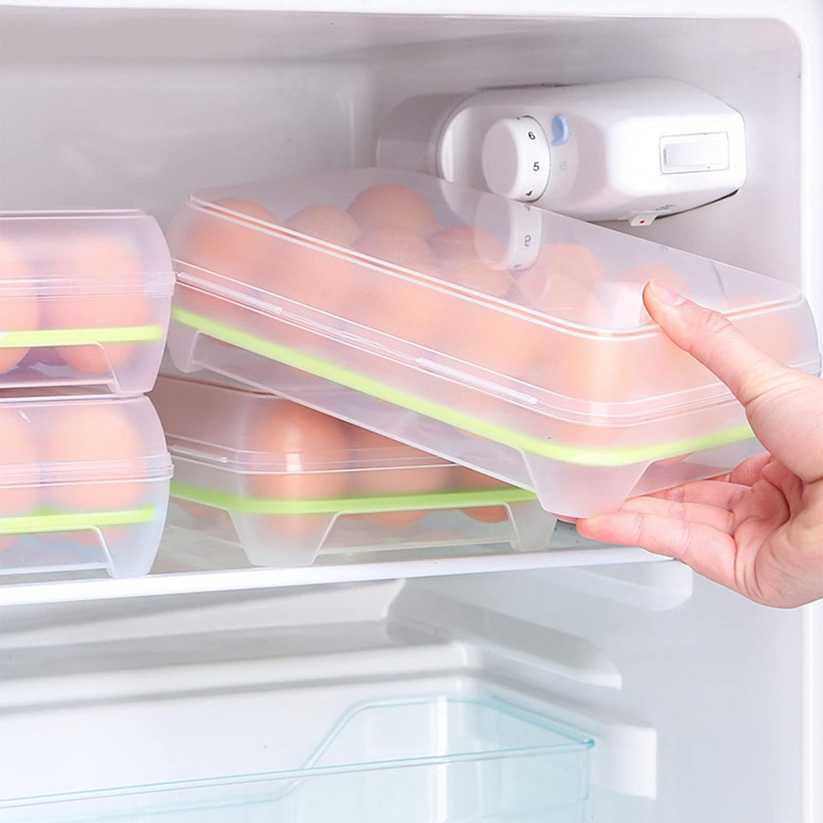 2 in 1 Egg Tray Storage Box