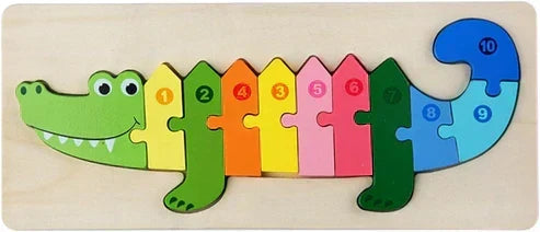 Wooden Character Puzzle Shapes