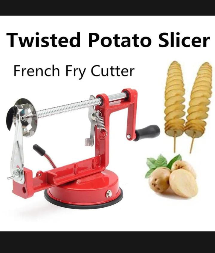 Potato spiral slicer