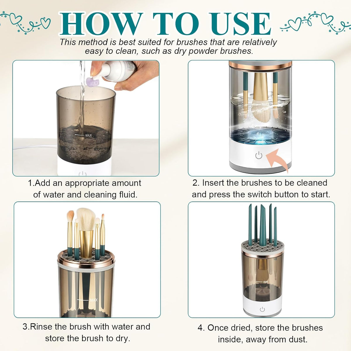 Electric Makeup Brush Cleaner