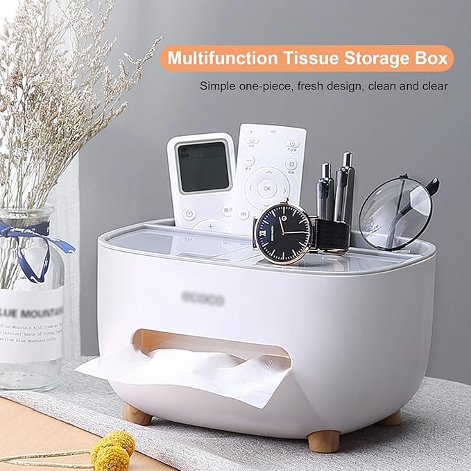 Tissue Box with Multifunctional Holder