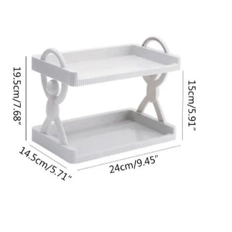 2 Layers Wall Mounted Storage Shelfs