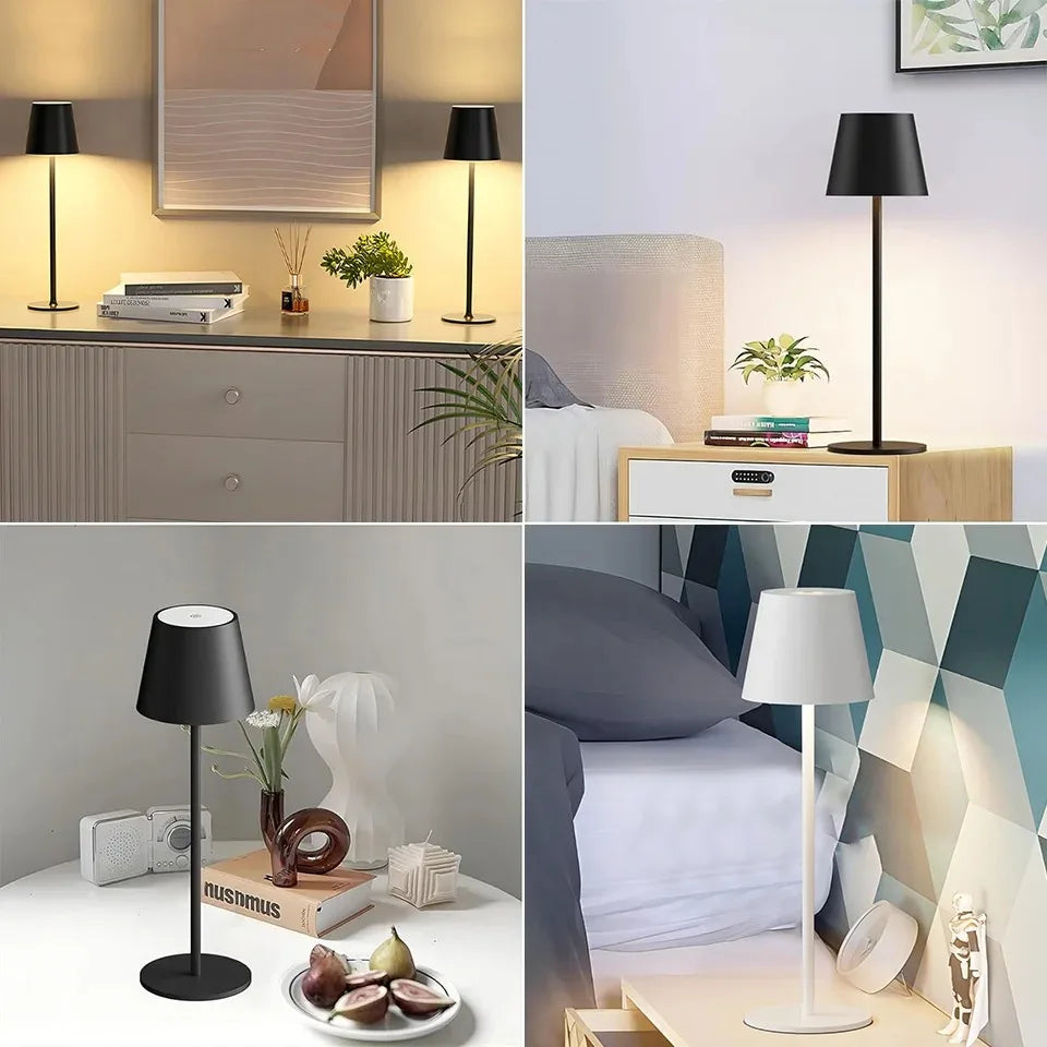 Rechargeable Touch LED Desk Lamp Black