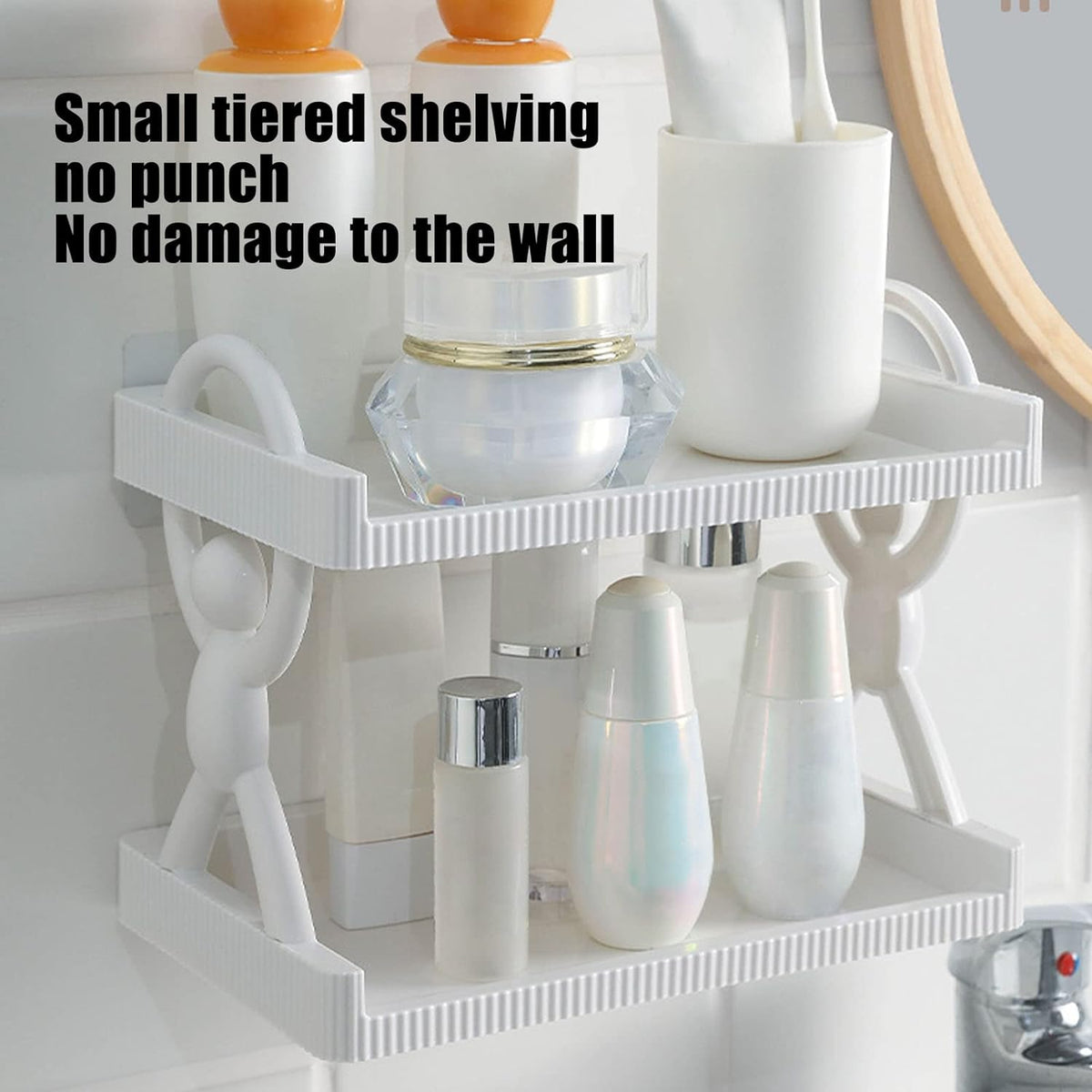 2 Layers Wall Mounted Storage Shelfs