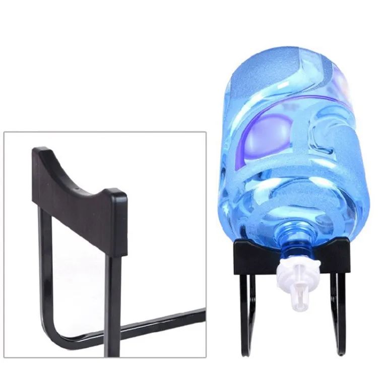 2-Pc Water Bottle Stand & Tap Set – Collapsible Metal Dispenser with Leak-Proof Valve