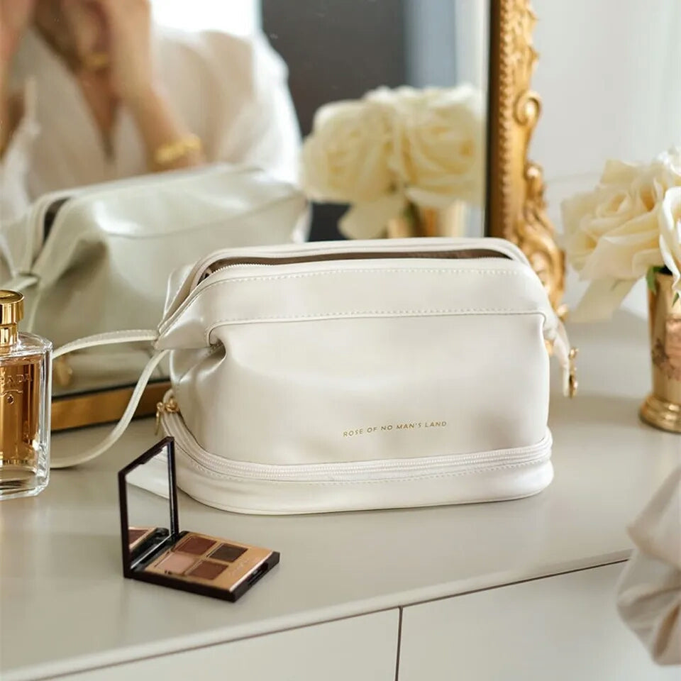 Women Cosmetic PU Leather Bag