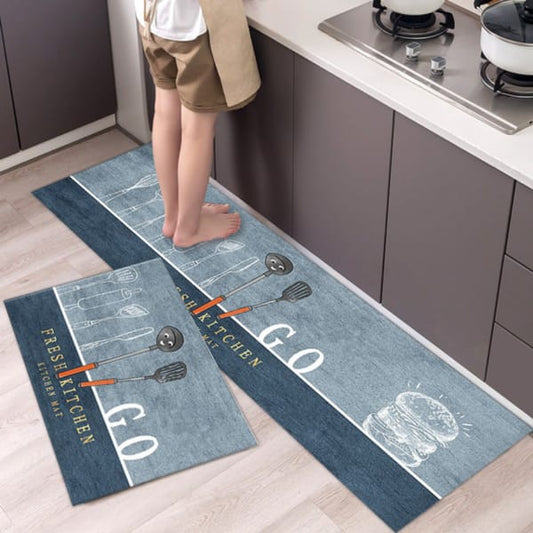2Pcs Floor Mat Set