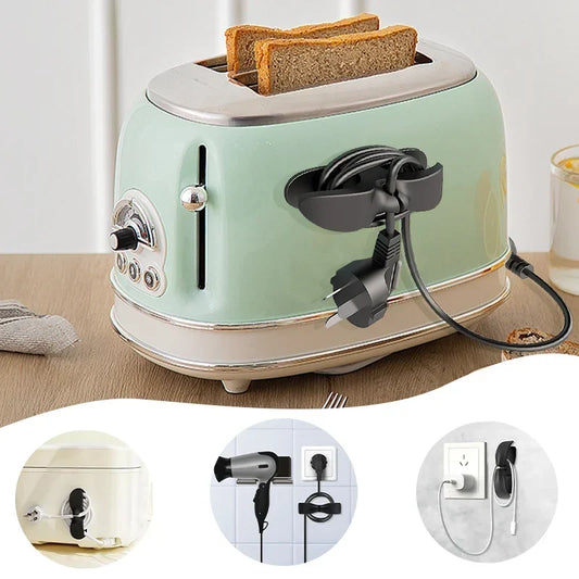 Wire Cord Organizer Holder Household Kitchen Appliances Cable Winder Silicone Cord Winder Holder Clip Data Cable Storage