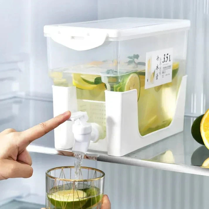 3.5L Juice & Drink Dispenser with Stand – Transparent Beverage Dispenser
