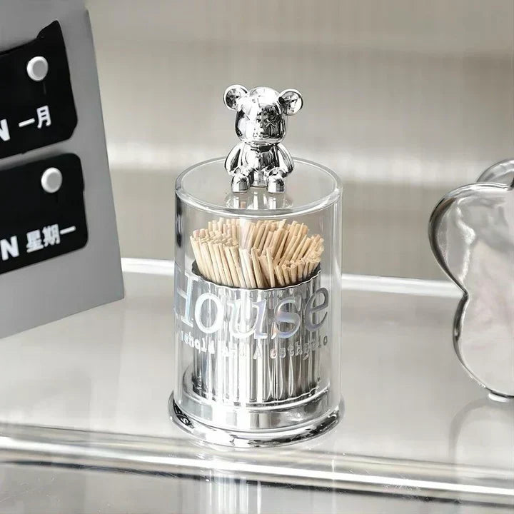 Cute Bear Toothpick Container