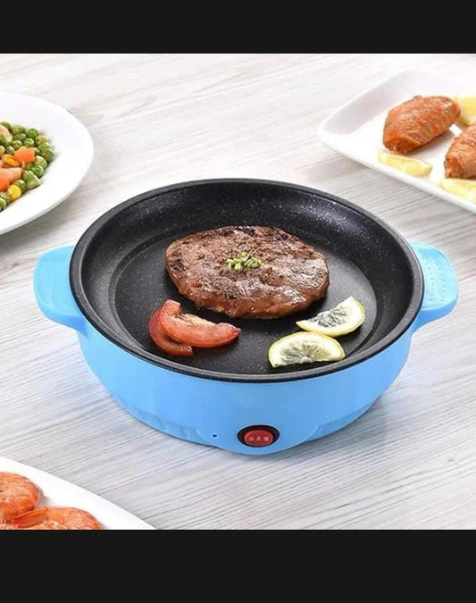 22CM Electric Non-Stick Baking Pan – Multi-Purpose Fry Pan for Breakfast & Snacks