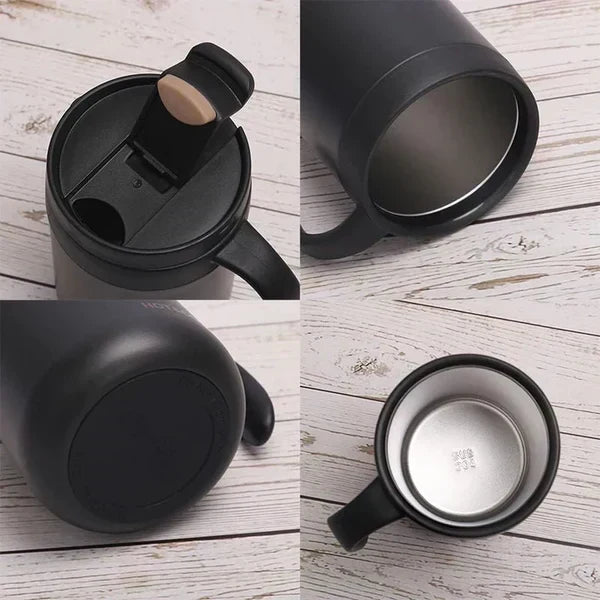 Stainless Steel Insulated Travelling Coffee Mug (Red)