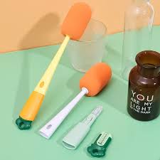 3-in-1 Bottle Cleaning Brush Set – Long Handle Brush for Water Bottles, Cups & Straws