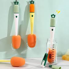 3-in-1 Bottle Cleaning Brush Set – Long Handle Brush for Water Bottles, Cups & Straws