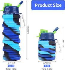 Foldable Silicone Water Bottle – Lightweight, Leak-Proof & Portable Travel Bottle