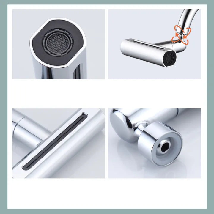 360° Multi-Function Faucet Tap Nozzle – 4-Mode Spray with Universal Fit