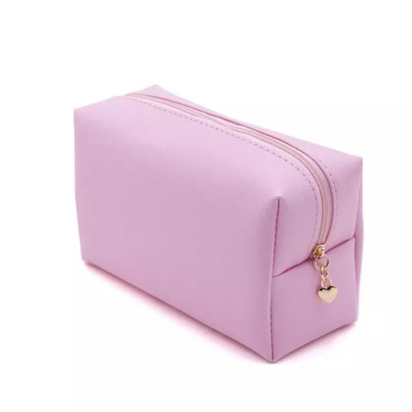 Large Capacity Leather Travel Cosmetic Bag – Multi-Partition Makeup & Toiletry Organizer