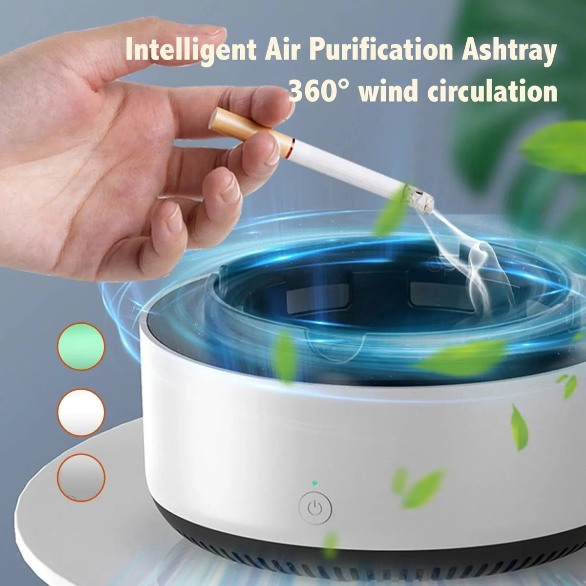 2-in-1 Air Purifier Quiet Ashtray
