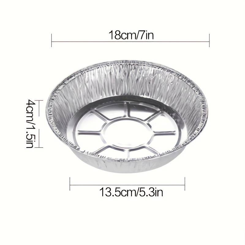10 Pack of Aluminum Disposable Foil Plates