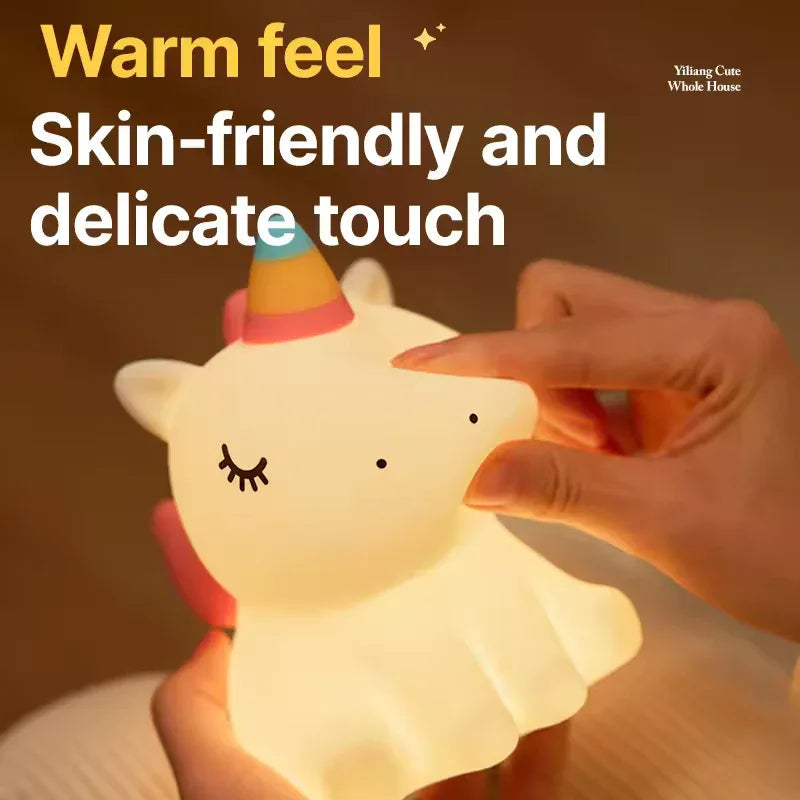 Unicorn Character Silicone Lamp